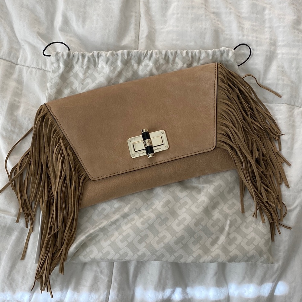 Diane Von Furstenberg Fringe Clutch